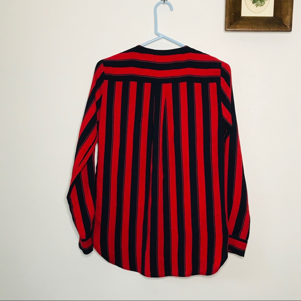 NWT Urban Outfitters Striped Blouse Small Petite - Picture 4 of 4